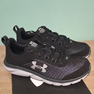 Under Armour Black and White Athletic Shoes